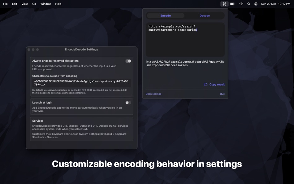 #4. EncodeDecode: URL Encoding (macOS) Göre: Nil Coalescing Limited