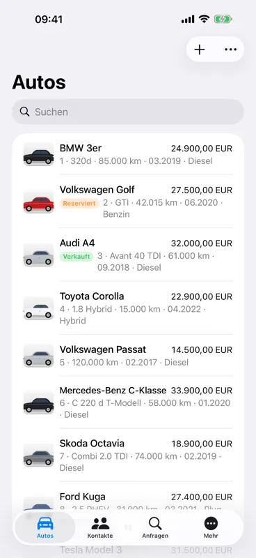 Verwaltung von Autoverkäufen screenshot 1 of 6