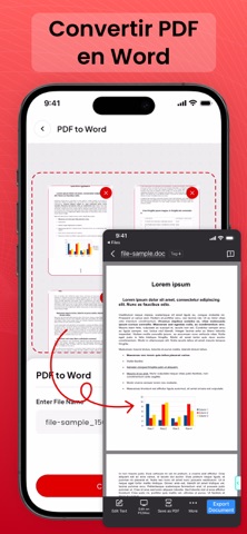 PDF Photo: PDF to Word Maker iPhone screenshot