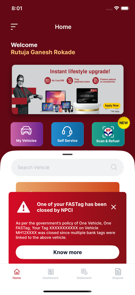 IDFC FIRST Bank FASTag screenshot 3