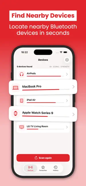 Device Finder - Bluetooth Scan screenshot 1