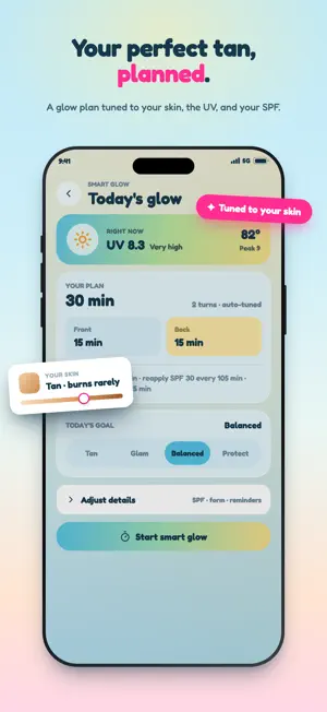 Sol Glow: Tanning Timer & UV screenshot 2