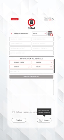 SISCAR screenshot