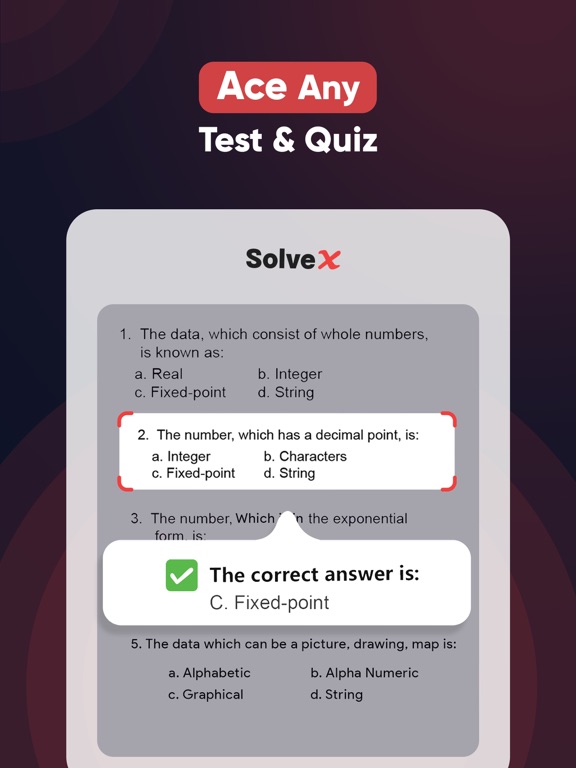 SolveX - Ai Homework Helper iPad screenshot 3 - Productivity app