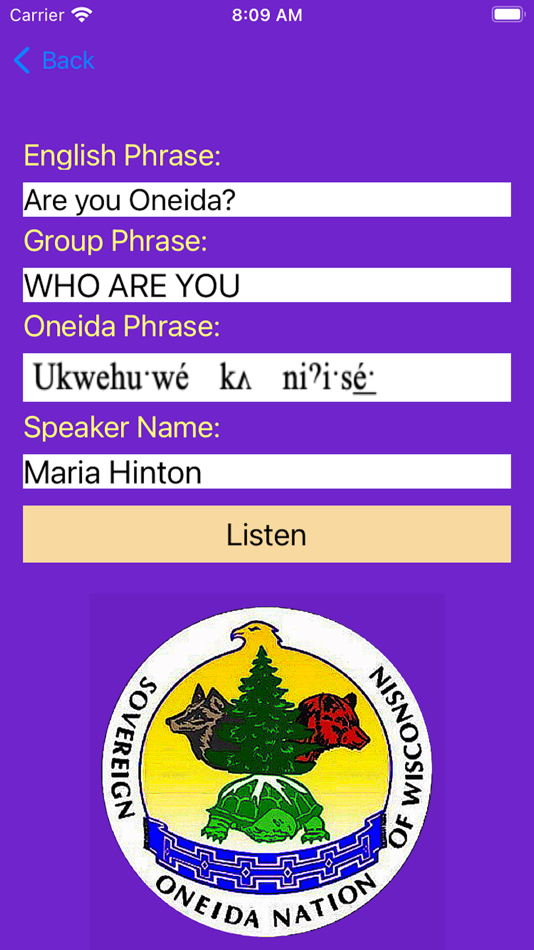 #6. Oneida Wisconsin Language App (iOS) 由: Lance N Etcitty