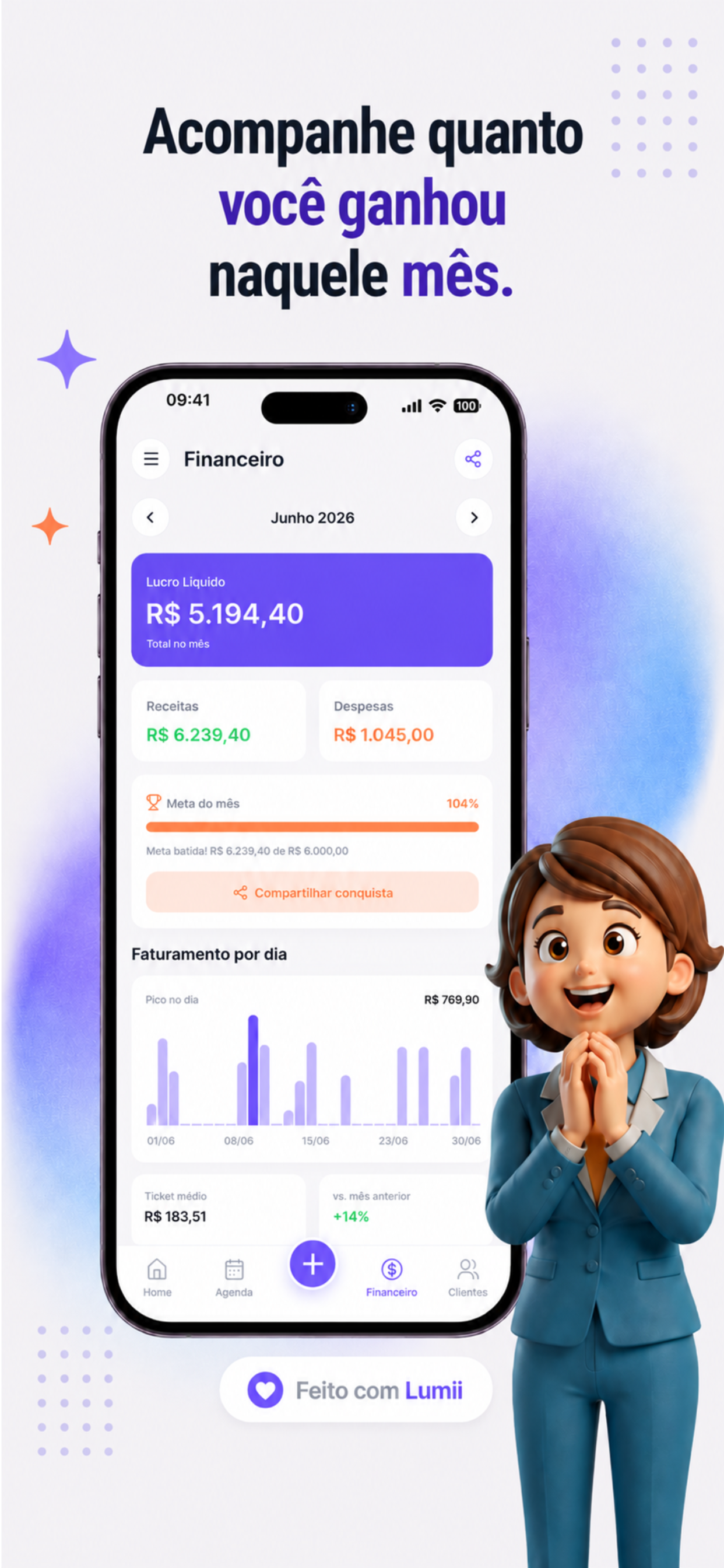 Lumii - Agenda e Finanças screenshot 3