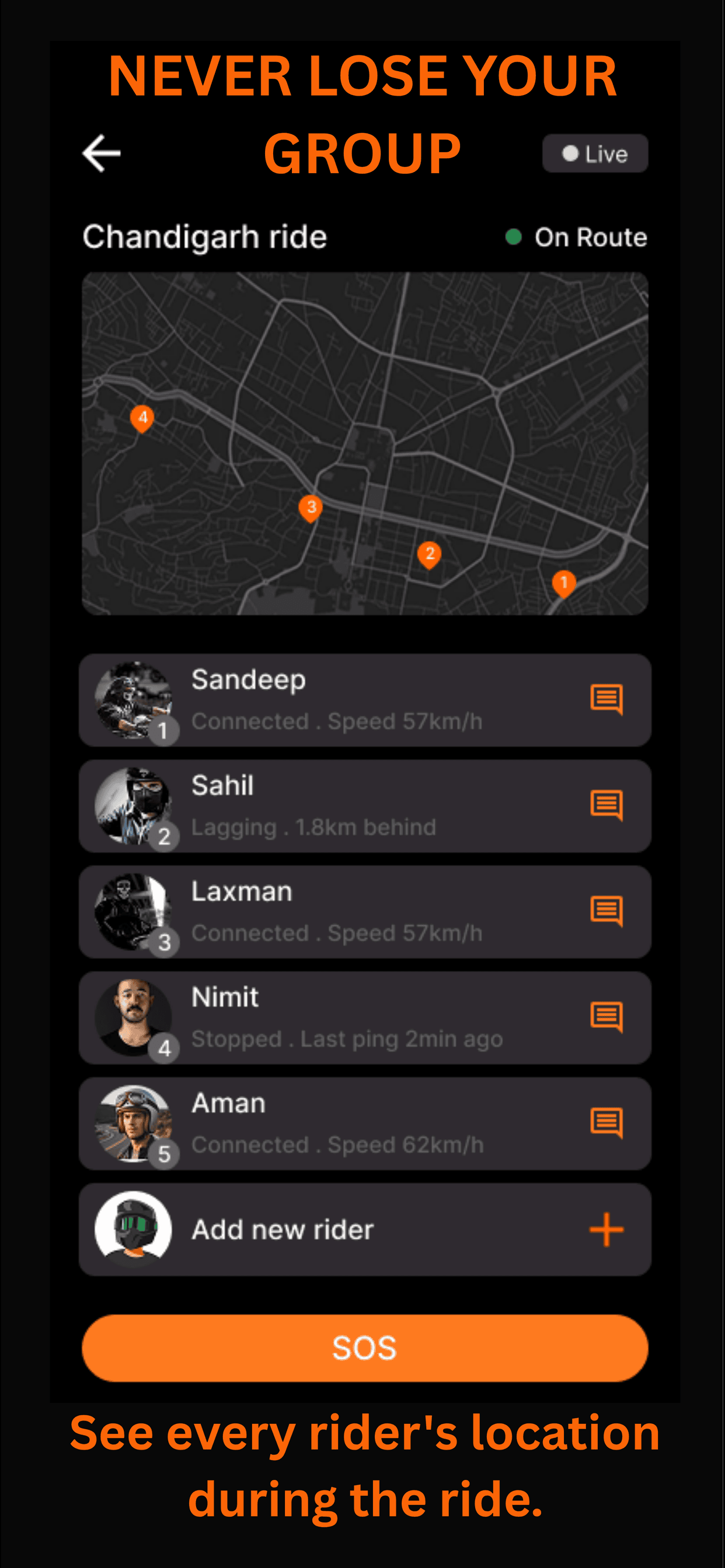 Mytra – Bikers, Rides & Events screenshot 4