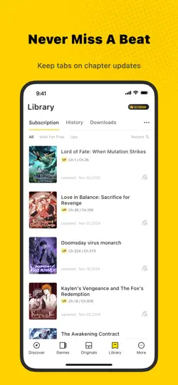 Captura de pantalla de WebComics - Webtoon, Manga en iPhone 5