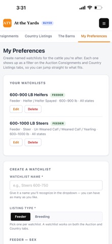 At the Yards App Screenshot 3 of 3