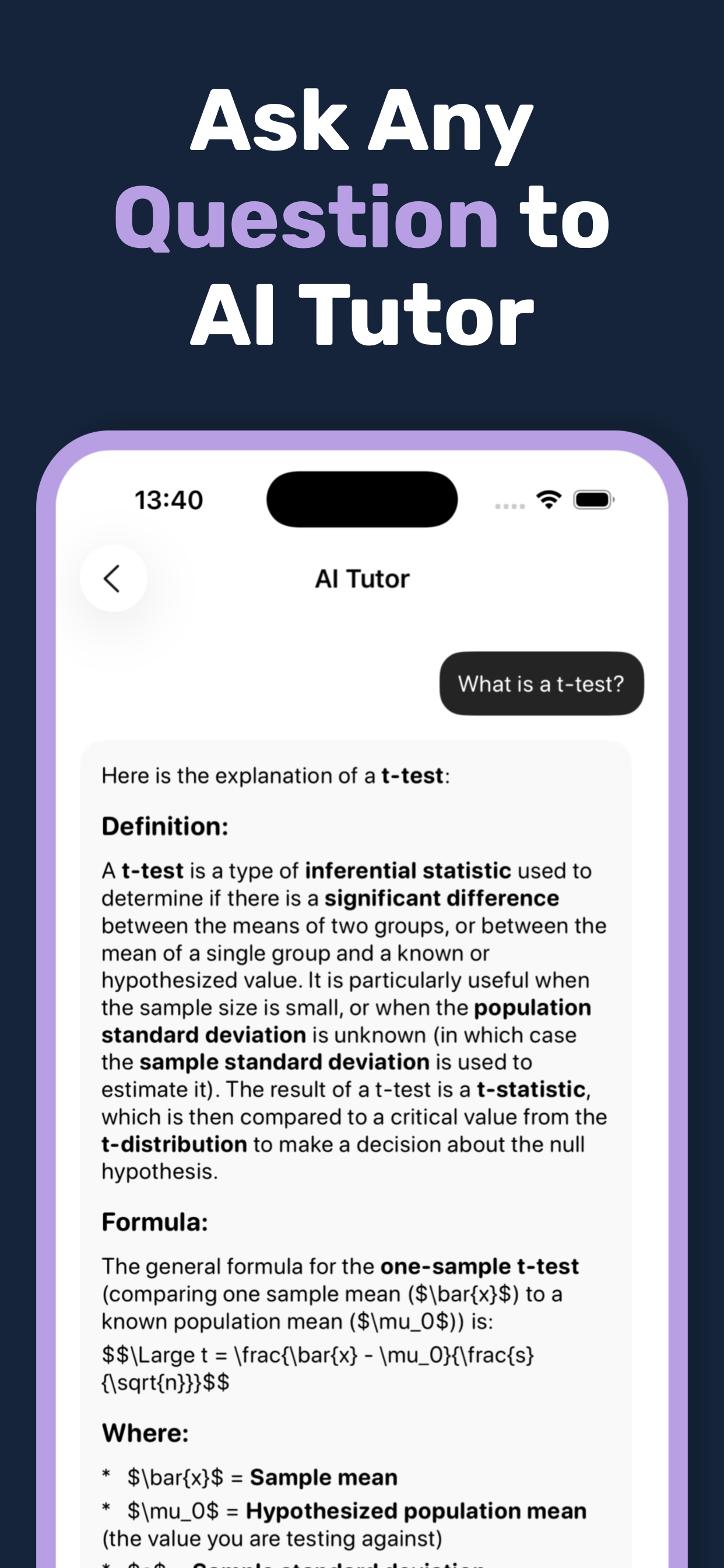 Math & Statistics Helper screenshot 3