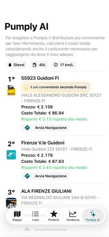 Pumply - Prezzi Carburanti Screenshot 2 of 3