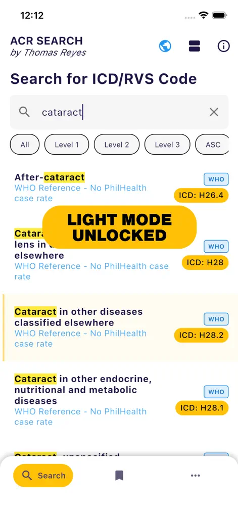 ICD RVS Search for PhilHealth - Health & Fitness App | MWM
