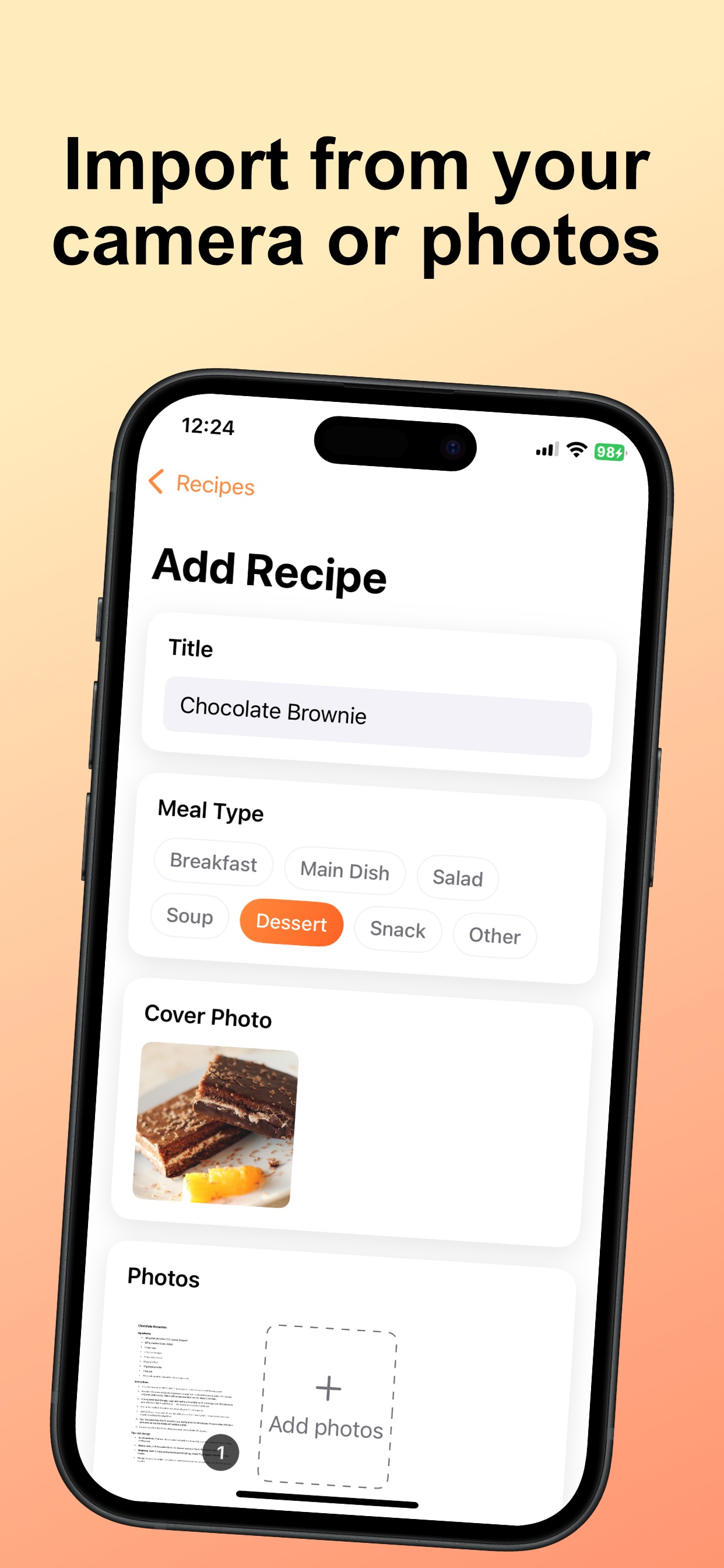 Screenshot 2 of Photo Recipe Saver