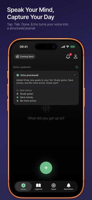 Echo - Speak, Track, Grow Screenshot 1 of 8