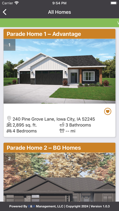 Iowa City Parade of Homes Screenshot