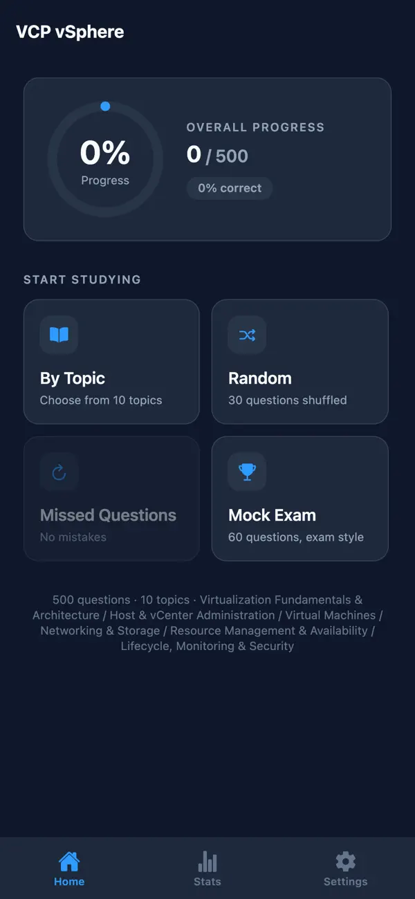 Screenshot #1 pour VCP vSphere Exam Prep
