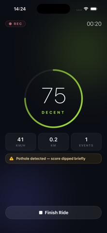 Kinetiq: Ride Quality iPhone screenshot