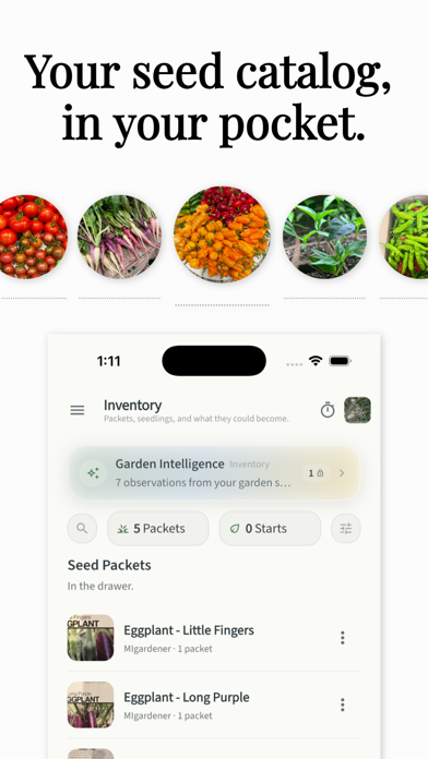 Pocket Gardener - Journal screenshot