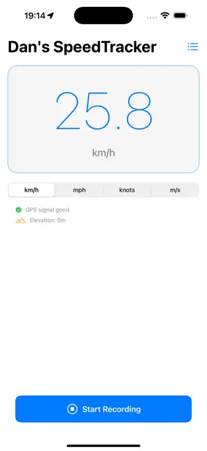 Dan's SpeedTracker screenshot 1