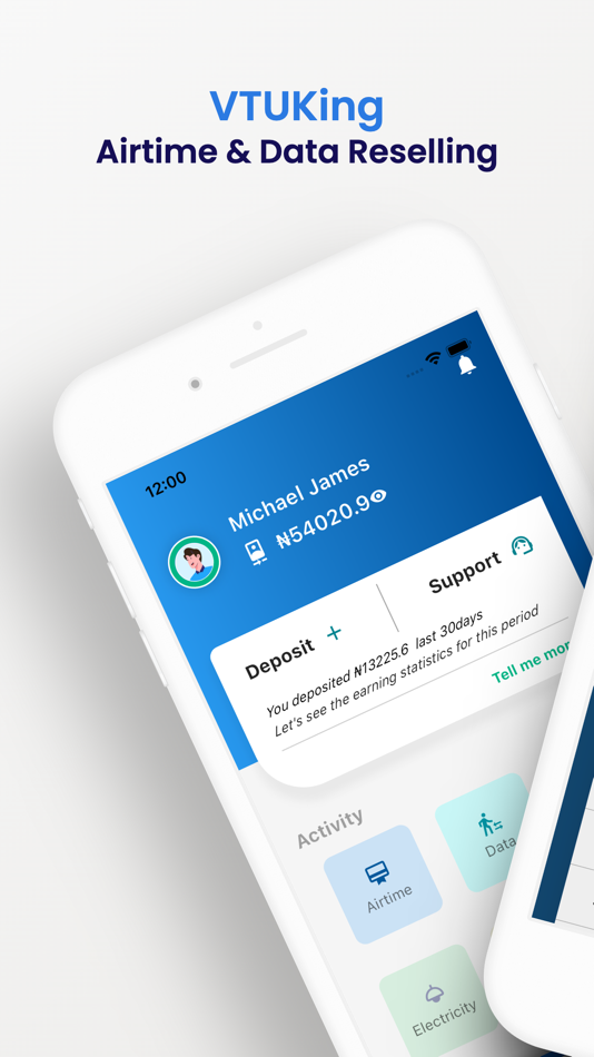 #1. VTUking - Data Deals Agent (iOS) 由: Xtrahola Concept