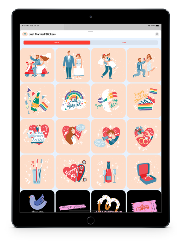 Screenshot #6 pour Juste Marriés GIF Stickers