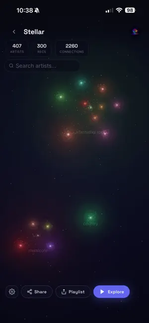 Stellar: Music Discovery screenshot 2