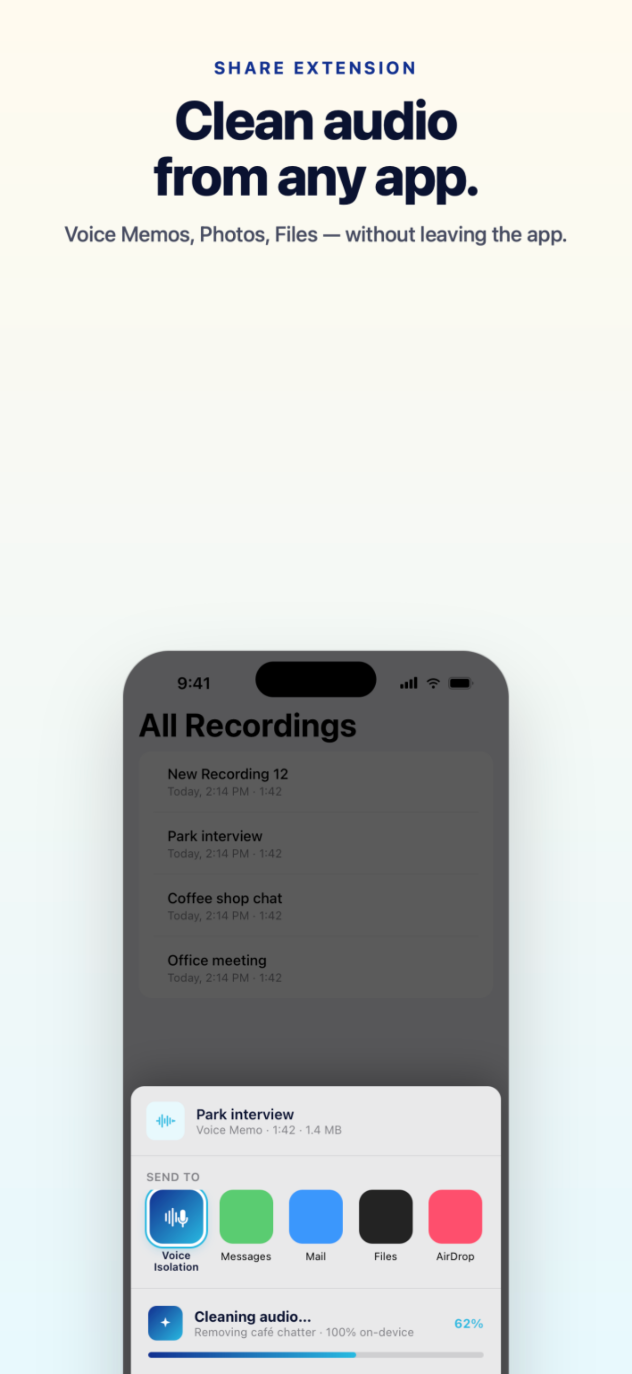 Voice Isolation: Noise Remover