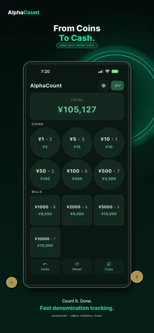 AlphaCount: Currency Counter screenshot 1