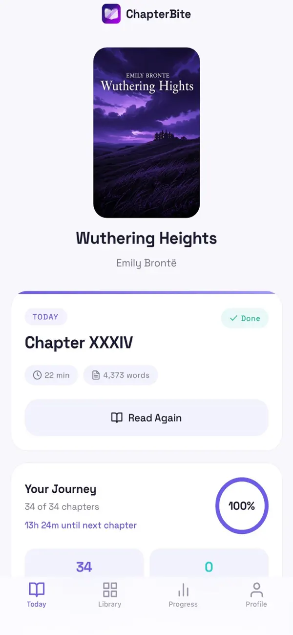 #2. ChapterBite (iOS) di: Nikhil Sethi