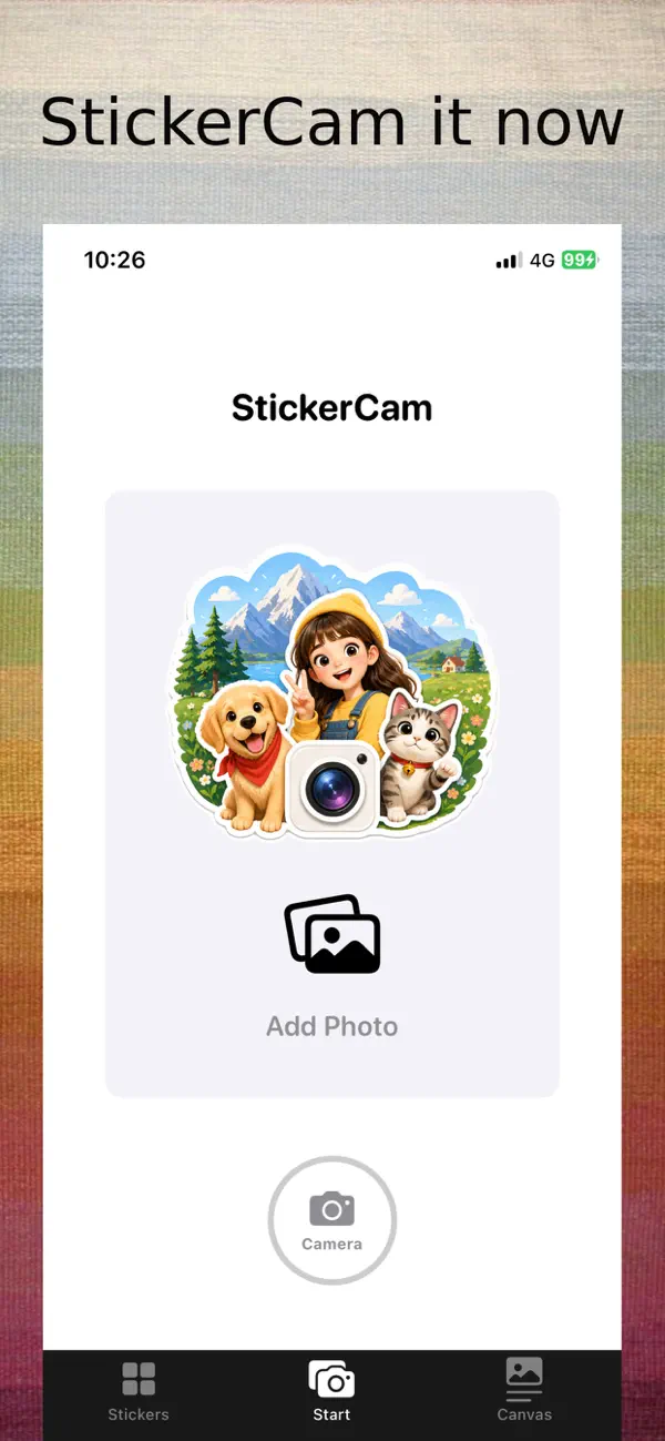 Screenshot #2 pour StickerCam Maker for Message