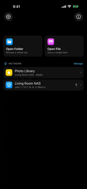 MediaHarbor: NAS Media Player screenshot 1