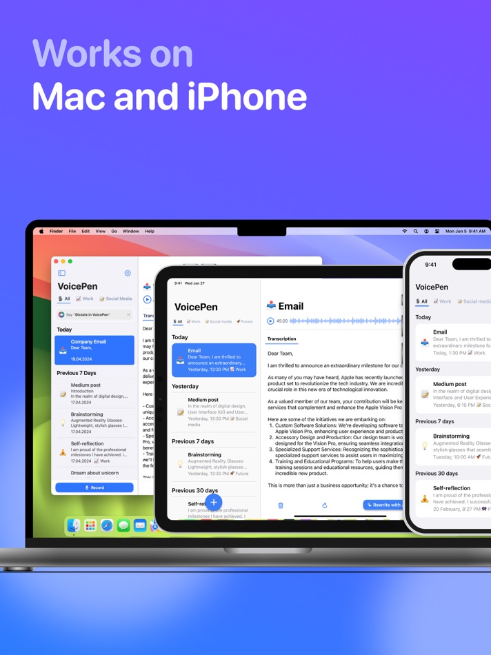 #3. AI Note Taker – VoicePen (macOS) By: Timur Khairullin