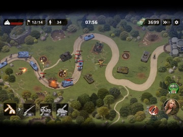 WWII Defense: RTS Army TD game iPad screenshot