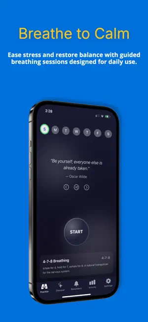 Breathe to Calm: Relax & Focus screenshot 1