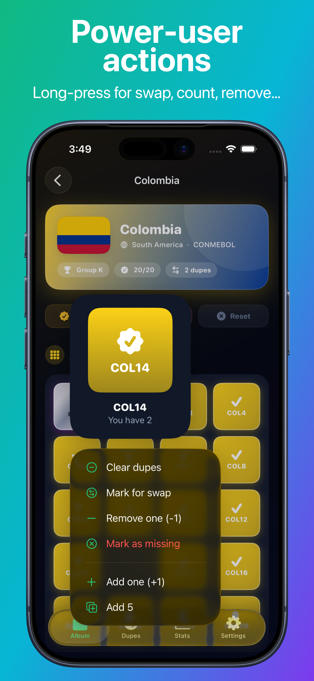 Stikr - Football Album Tracker screenshot 5