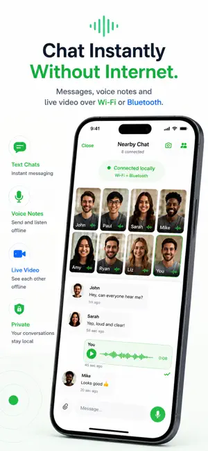 OfflineHarmony Bluetooth Chat screenshot 2