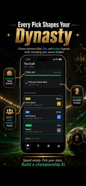 Immortal XI: Football Draft screenshot 3