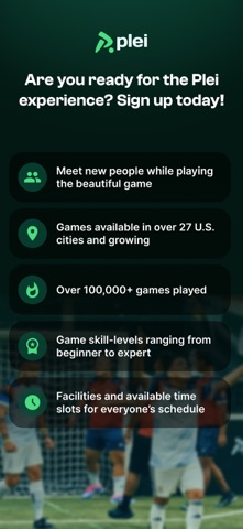 Plei | Pick Up Soccer iPhone screenshot