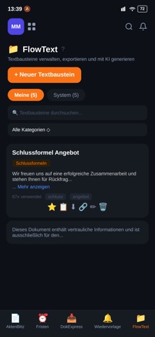 FlowOffice screenshot