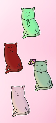 Cat Ladies Sticker Pack Screenshot 2 of 6