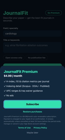 JournalFit screenshot