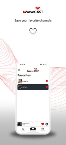 WaveCAST Audio Receiver screenshot