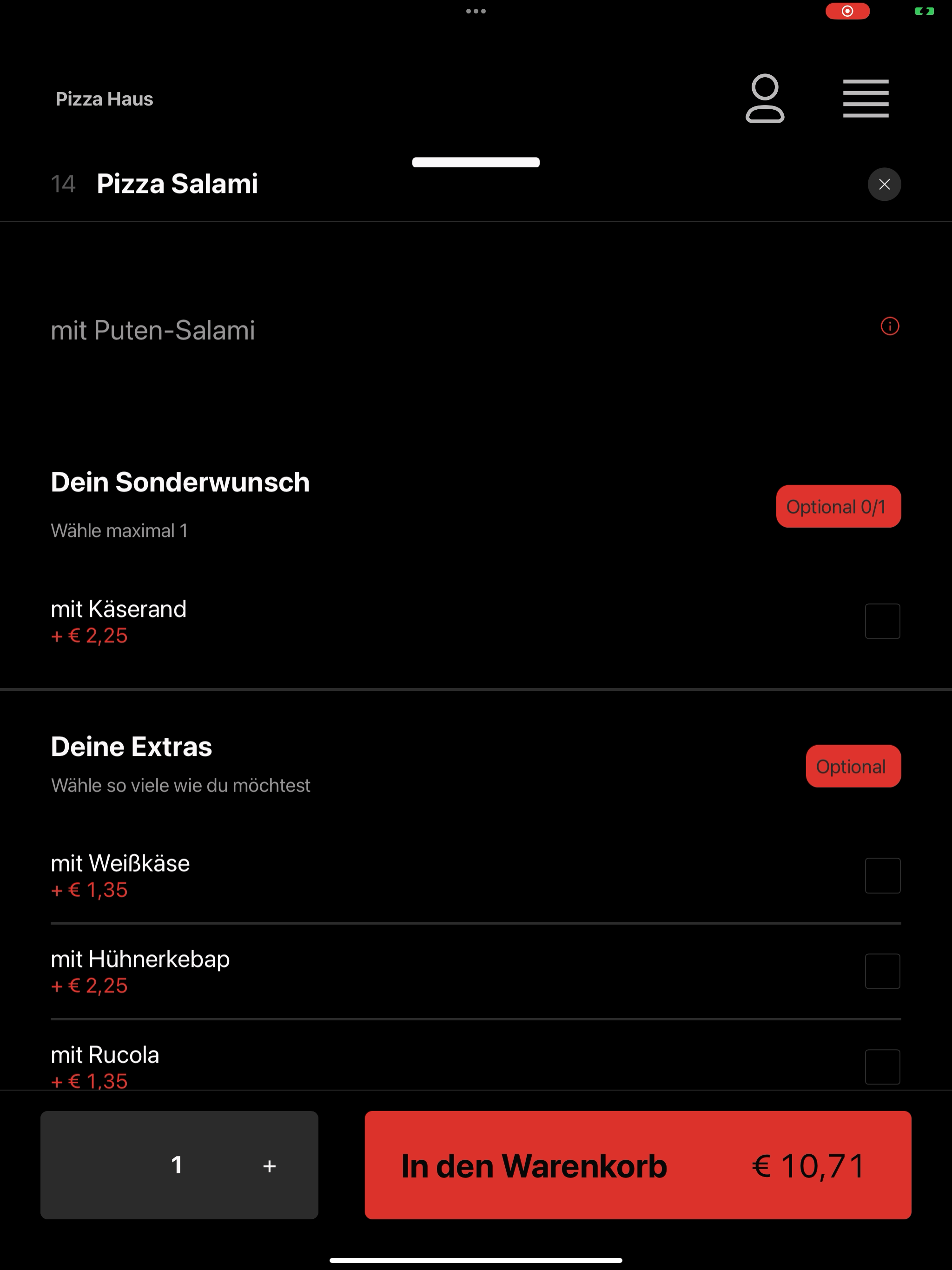 Pizza Haus AT screenshot 15