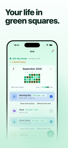 Grid: Habit Tracker Screenshot 1 of 6