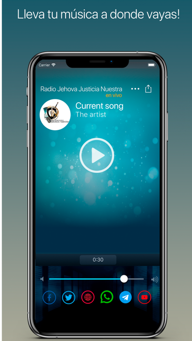 Screenshot #2 pour Radio Jehová Justicia Nuestra