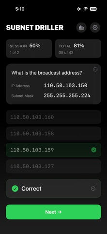 Subnet Driller - CCNA Practice Screenshot 3 of 7