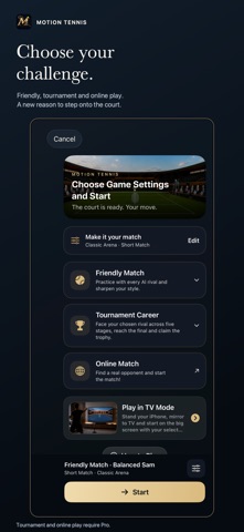 Motion Tennis: Fitness Game Screenshot 6 of 10