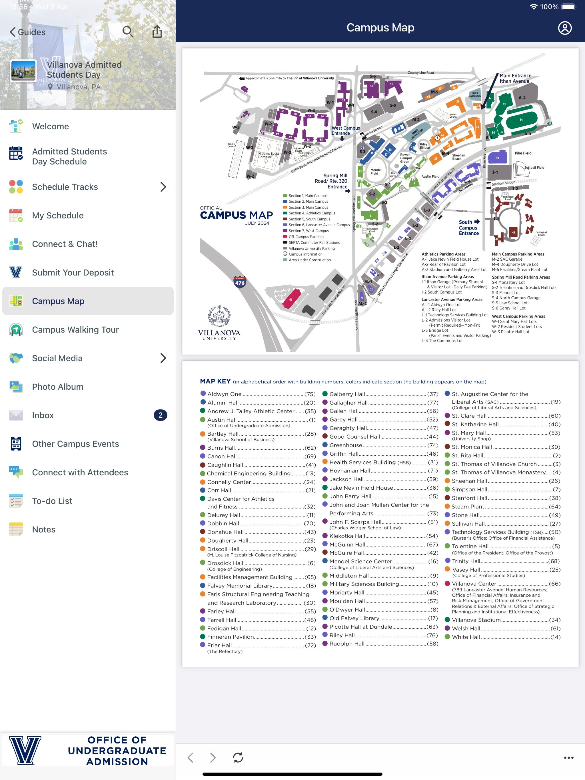 Villanova University Guides screenshot 8