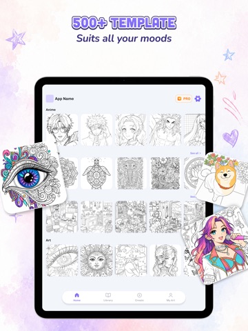 PaintLab - Coloring Book iPad screenshot