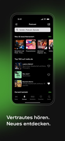 radio.de - Radio und Podcast iPhone screenshot 2